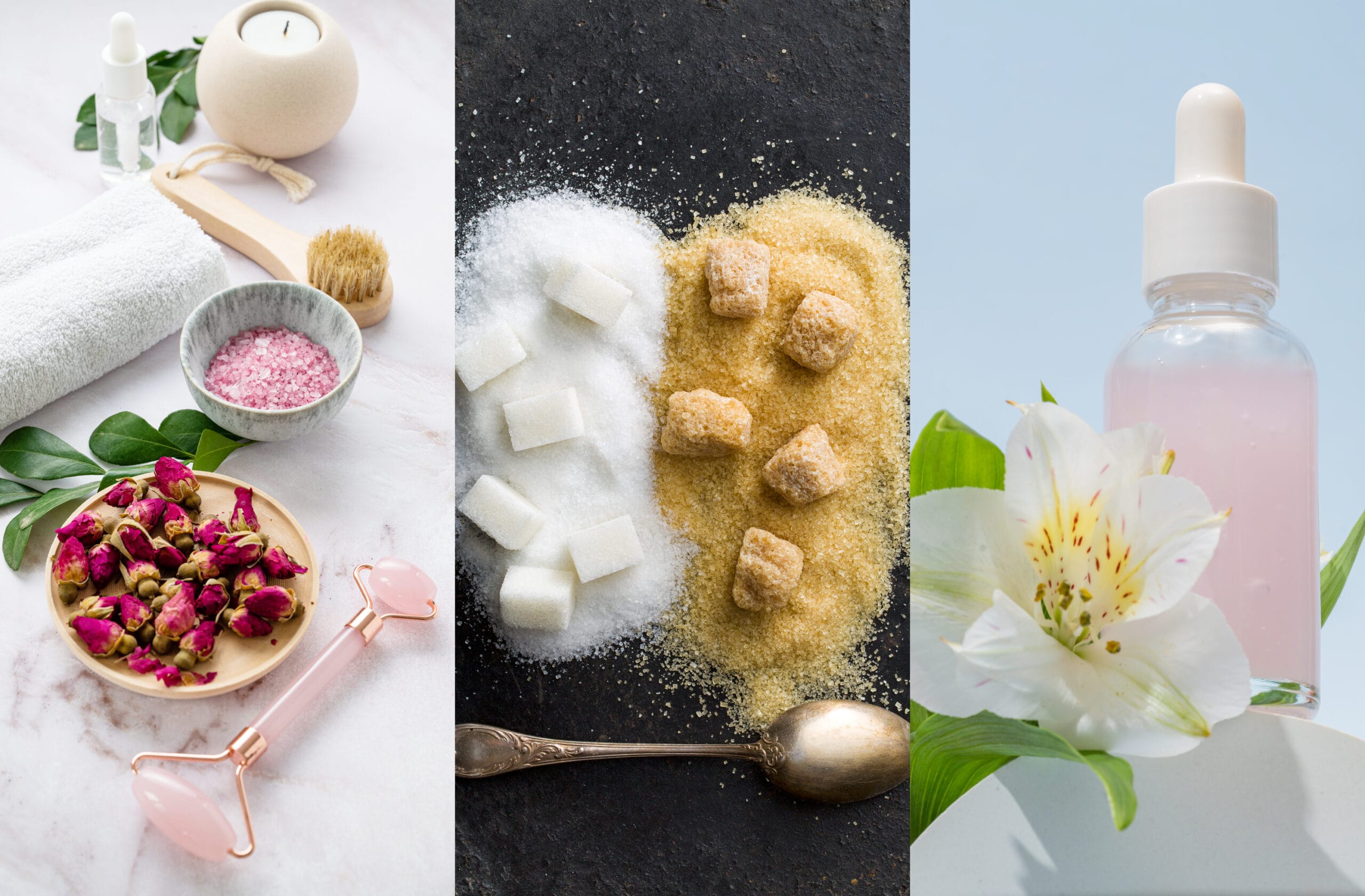 Scrub natural cu zahăr și flori: piele catifelată în 5 pași simpli, cu câteva ingrediente