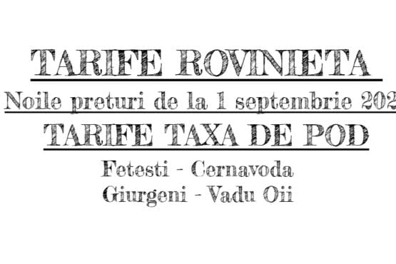 Rovinieta și taxa de pod se scumpesc de la 1 septembrie 2025